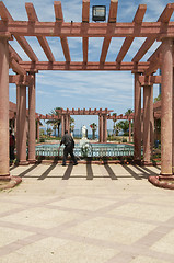 Image showing gazebo pool fountain waterfront Oasis Park El Kantaoui Sousse Tu