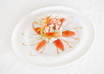 Image showing shrimp salad on a plate