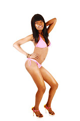 Image showing Bikini girl dancing.