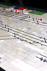 Image showing german train station control table