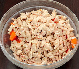 Image showing chicken meat and carrots