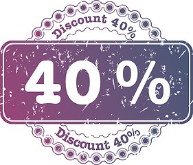 Image showing Stamp Discount forty percent