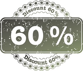 Image showing Stamp Discount sixty percent