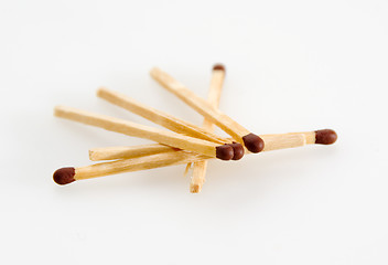 Image showing   	 Matches on white