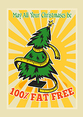 Image showing Fat Free Christmas Tree Tape Measure