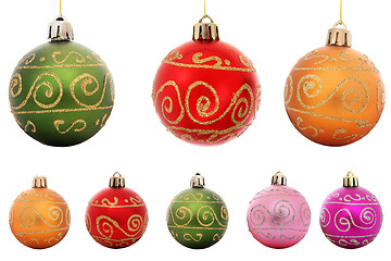 Image showing Isolated Baubles