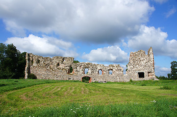 Image showing Ruins and clouds