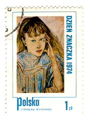 Image showing POLAND - CIRCA 1974: A Stamp printed in Poland shows children's 