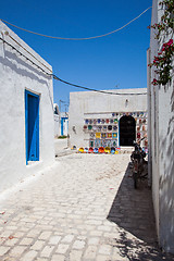 Image showing Typical tunisian pottery shop - Tunisia