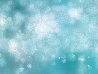 Image showing Cold Christmas background with snowflakes. EPS 8