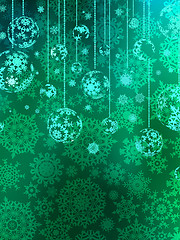 Image showing Abstraction blue Christmas background. EPS 8