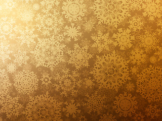 Image showing Golden elegant christmas template. EPS 8