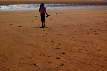 Image showing Young Girl on the beach