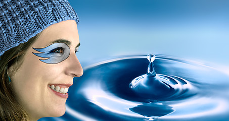 Image showing Water woman