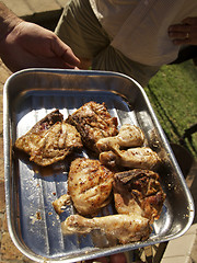 Image showing BBQ, grilled chicken