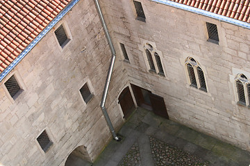 Image showing Yard of a castle