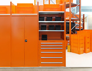 Image showing Orange warehouse