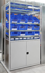 Image showing Warehouse storage shelf