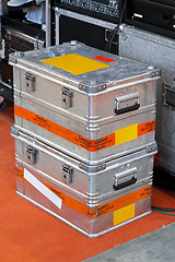 Image showing Metal crates