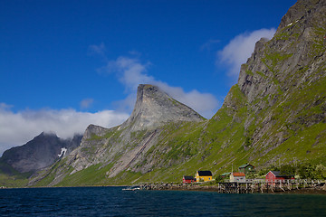 Image showing Fjord on Lofoten islands