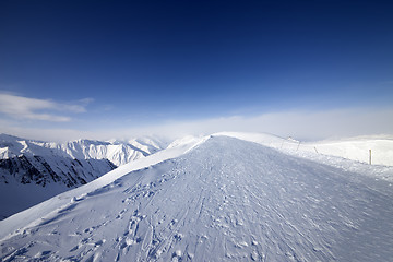 Image showing Ski resort in nice day