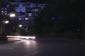 Image showing evening light traffic