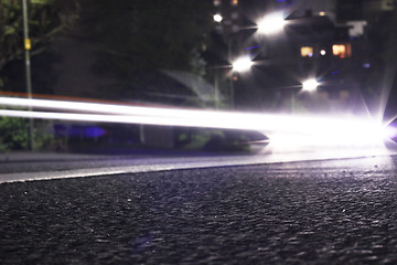 Image showing evening light traffic