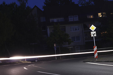 Image showing evening light traffic