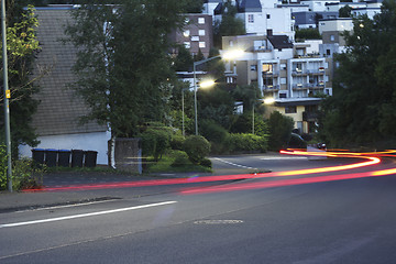 Image showing evening light traffic