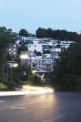 Image showing evening light traffic