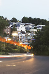 Image showing evening light traffic