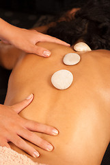 Image showing stones massage