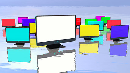 Image showing Abstract monitors