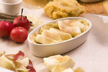 Image showing Apple pie ingredients