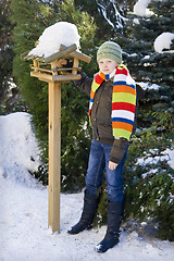 Image showing Bird feeder