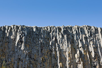 Image showing Worms view of a cliff