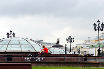 Image showing Moscow, Russia, Manezhnaya Square