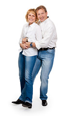 Image showing loving couple on the jeans
