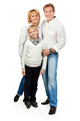 Image showing Portrait of a happy family of three