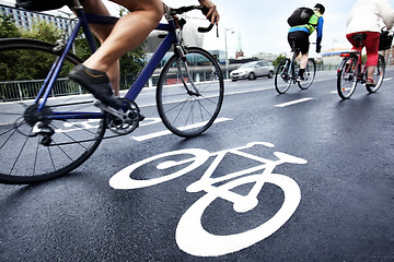 Image showing Bike lane