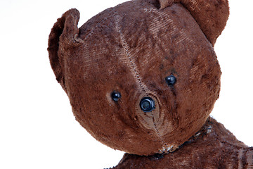 Image showing Toys, Portrait of the Old Teddy bear