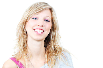 Image showing Cheerful young woman