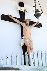 Image showing Crucifixed Jesus statue