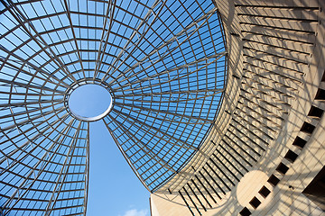 Image showing Futuristic glass-steel dome