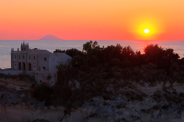 Image showing Sunset in Tropea