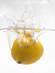 Image showing Lemon splash