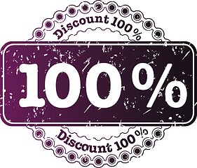 Image showing Stamp Discount hundred percent