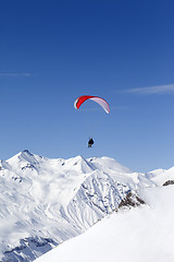 Image showing Speed riding in high mountains