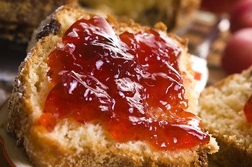 Image showing Traditional Polish Cake with apple marmelade