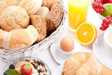 Image showing traditional french breakfast croissant isolated